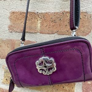Vintage Brighton Purple Patent Leather Wallet/Wristlet